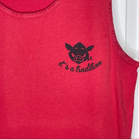 Hogs Razorback Tailgating Muscle Tank Top - Picture 4 of 6